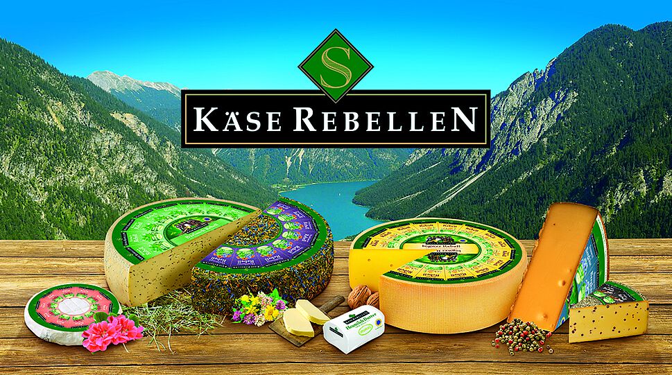 Käsevielfalt der Käserebellen und Logo