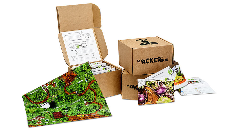 myAcker-Boxen mit Material