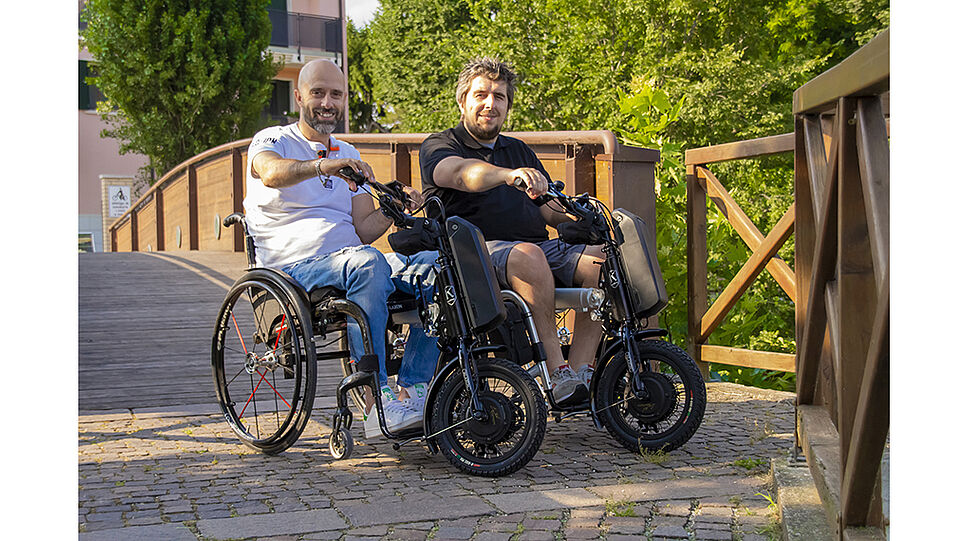 Klaxon "Modular Klick" - Mit Rollstuhl auf unebenen Flächen sicher unterwegs