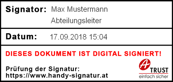 Handy Signatur Bild 1 - Signator