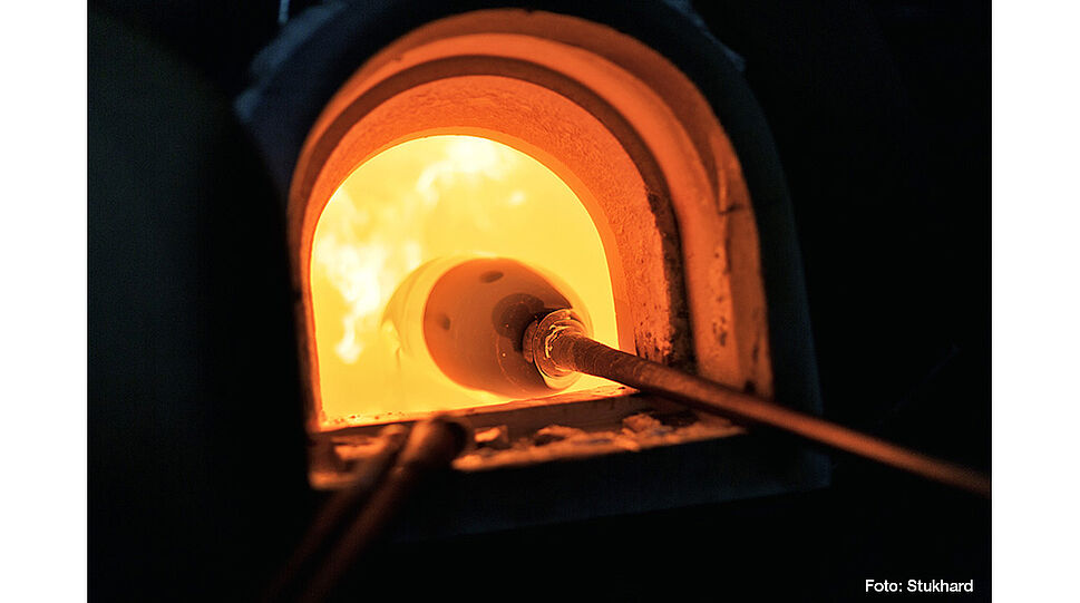 Comploj - Glasherstellung im Ofen bei 1100°C