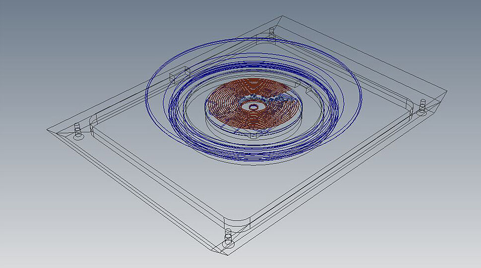 BOL-Innovative Tellerheizung - CAD-Zeichnung des technischen Aufbaus