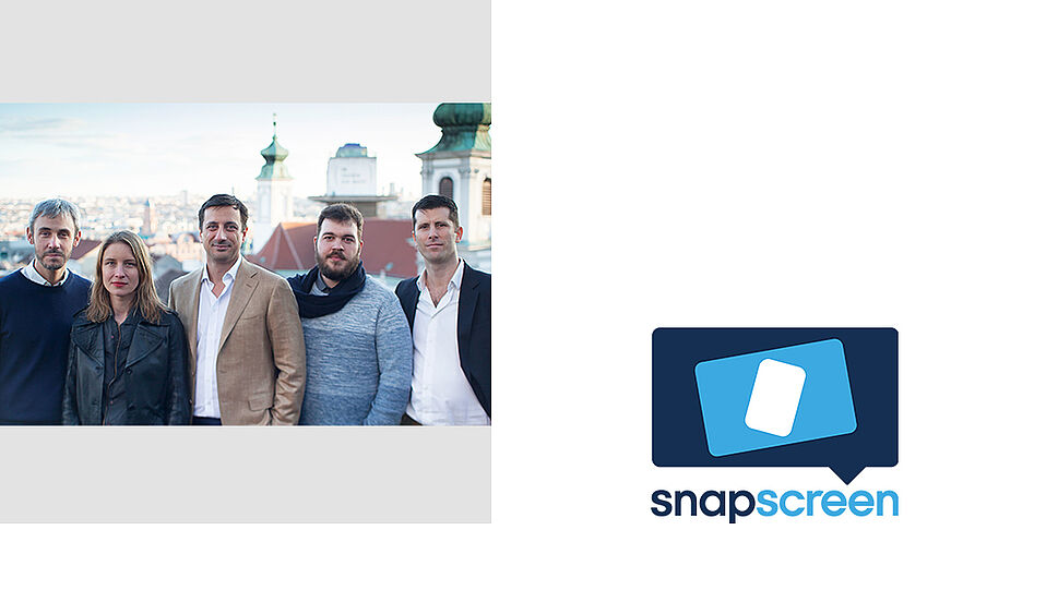 Gruppenfoto des Snapscreen-Team