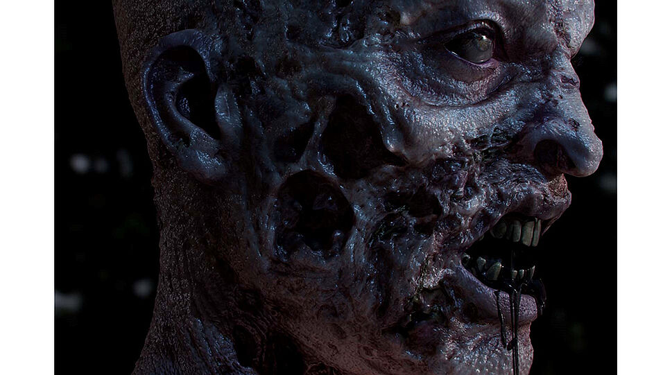 AdaProductions - das Gesicht eines Zombie