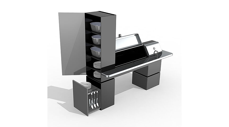 Smoke It - BBQ System mit Modul Schrank