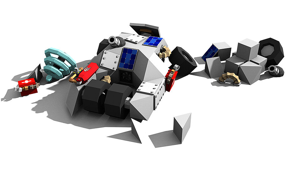 3D-Spiele-Darstellung Rebuilders Vehicle